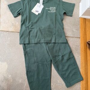 H&M Forest Green Toddler Set